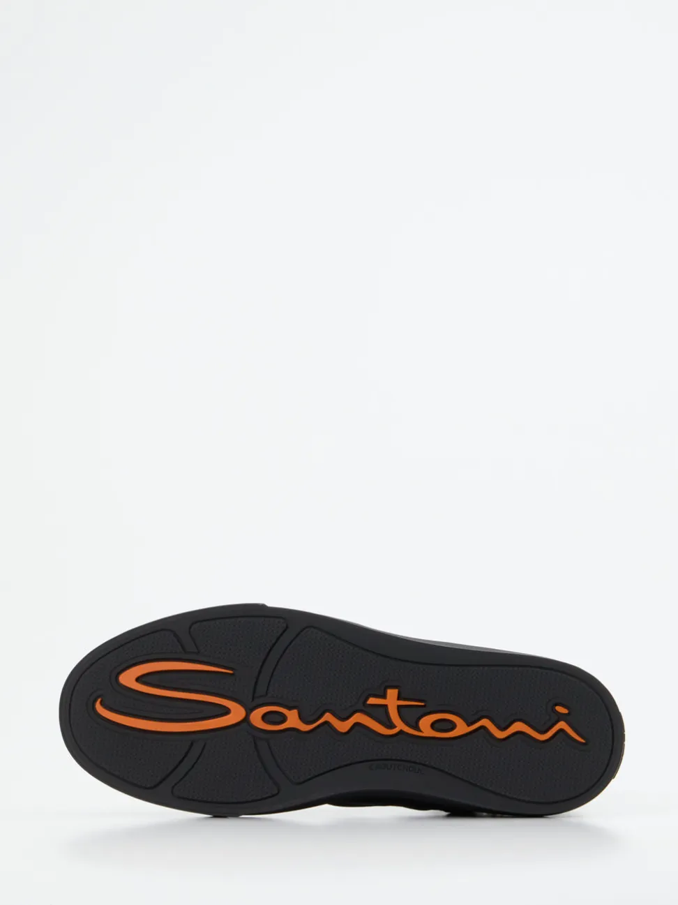 Santoni – High-Top Sneaker aus Kalbleder schwarz