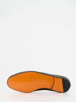 Santoni – Loafer aus Lammleder in Schwarz