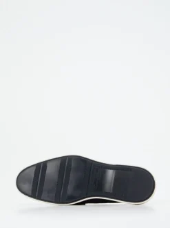 Santoni – Loafer aus Veloursleder marineblau