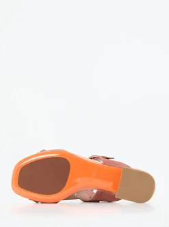 Santoni – Mules aus Veloursleder in Altrosa