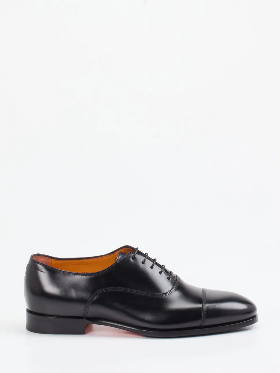 Santoni – Oxford Schuhe aus Kalbleder Schwarz