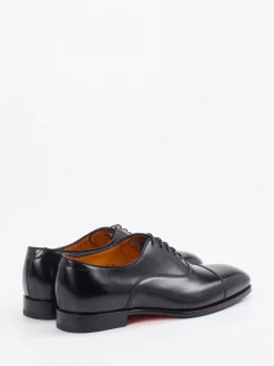 Santoni – Oxford Schuhe aus Kalbleder Schwarz