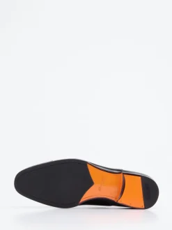 Santoni – Oxford Schuhe aus Kalbleder Schwarz