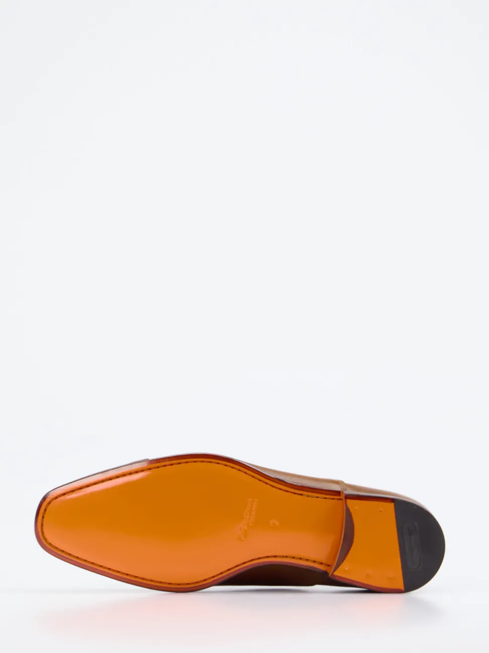 Santoni – Oxford-Schnürschuh aus Kalbleder cognacbraun