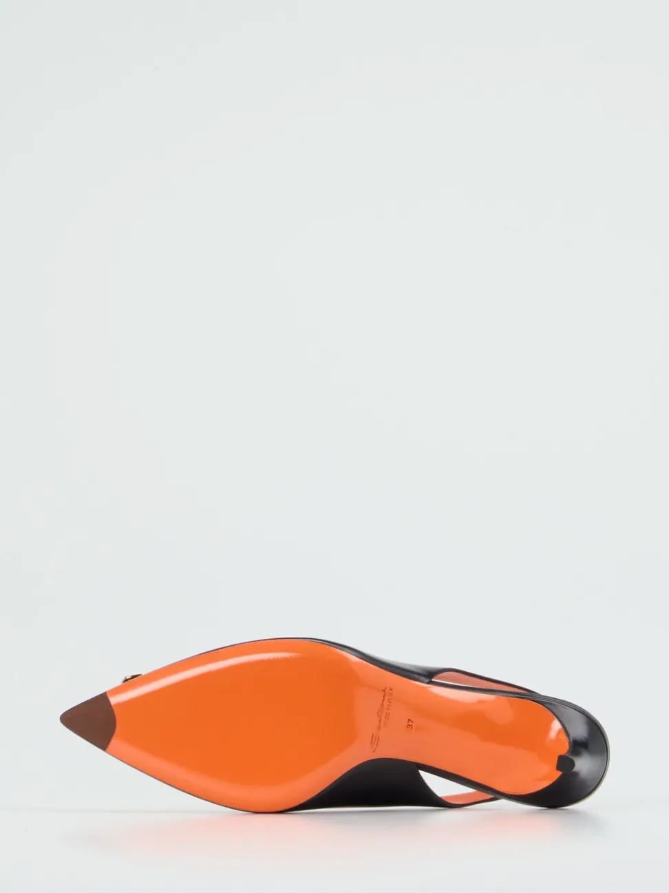 Santoni – Slingback-Pumps aus Kalbleder Schwarz