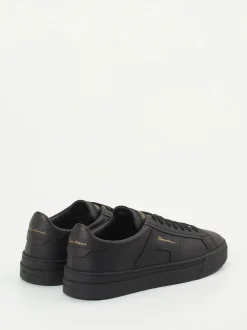 Santoni – Sneaker aus Kalbleder in Schwarz
