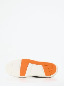 Santoni – Sneaker aus Kalbleder in Schwarz