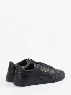 Santoni – Sneaker aus Kalbleder Schwarz