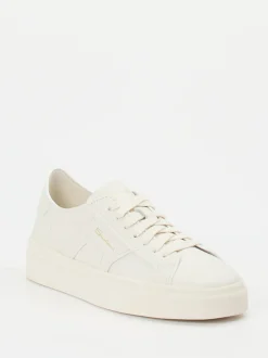 Santoni – Sneaker aus Kalbleder in Offwhite