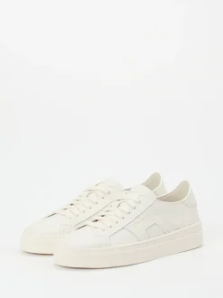 Santoni – Sneaker aus Kalbleder in Offwhite