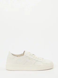 Santoni – Sneaker aus Kalbleder in Offwhite