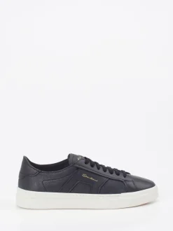 Santoni – Sneaker aus Kalbleder Dunkelblau