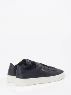 Santoni – Sneaker aus Kalbleder Dunkelblau
