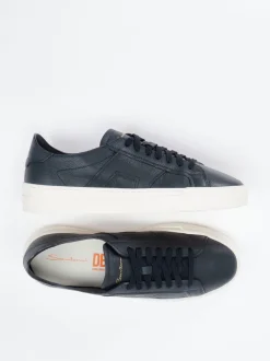 Santoni – Sneaker aus Kalbleder Dunkelblau