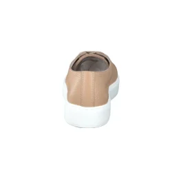 Santoni – Sneaker aus Kalbleder in Beigebraun