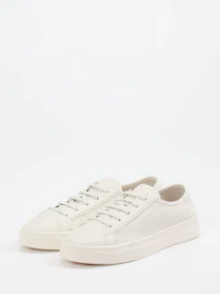 Santoni – Sneaker aus Kalbleder in Off-White