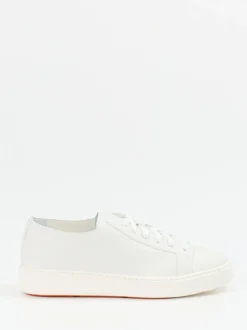 Santoni – Sneaker aus Kalbleder Off-White