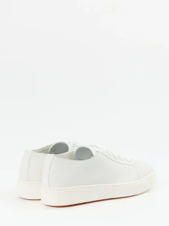 Santoni – Sneaker aus Kalbleder Off-White