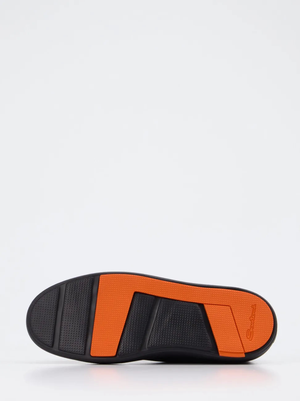 Santoni – Sneaker aus Lammleder in Dunkelbraun