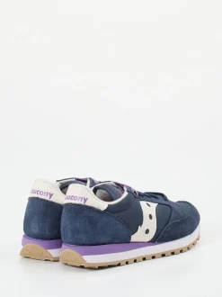 Saucony – Retro-Runner aus Veloursleder und Textil navy