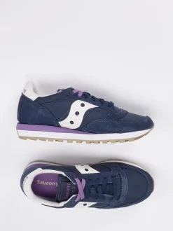 Saucony – Retro-Runner aus Veloursleder und Textil navy