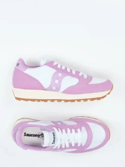 Saucony – Retro-Runner aus Veloursleder Pastellrosa