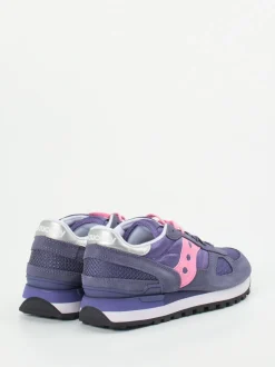Saucony – Retro-Sneaker aus Textil und Veloursleder