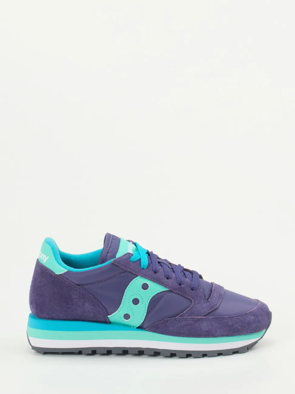 Saucony – Retro-Sneaker aus Veloursleder und Textil Violett