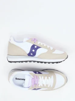 Saucony – Retro-Sneaker aus Nylon und Veloursleder weiß