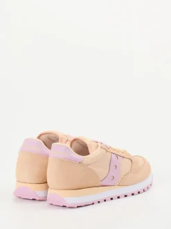 Saucony – Retro-Sneaker aus Veloursleder Pfirsich