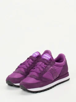 Saucony – Sneaker aus Textil und Veloursleder Violett