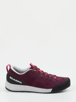 Scarpa – Approach-Schuhe aus Veloursleder brombeer
