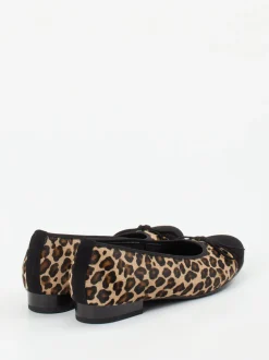 Semler – Ballerinas aus Fellimitat mit Veloursleder