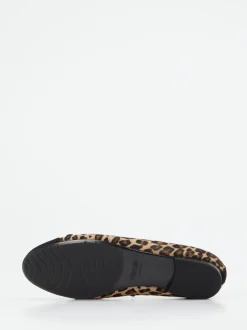 Semler – Ballerinas aus Fellimitat mit Veloursleder