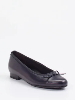 Semler – Ballerinas aus Kalbleder in Dunkelblau