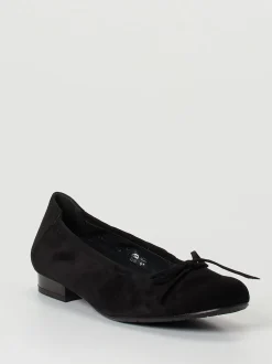 Semler – Ballerinas aus Veloursleder schwarz