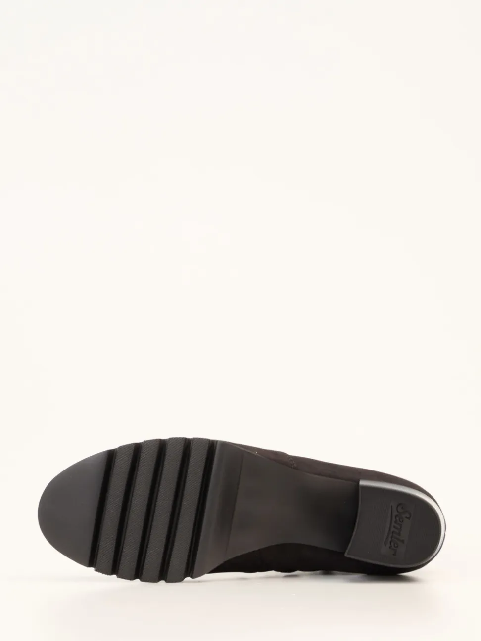 Semler – Blockabsatz-Stiefelette aus Nubukleder schwarz