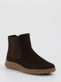 Semler – Chelsea Boot aus Veloursleder dunkelbraun