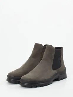 Semler – Chelsea Boots aus Nubukleder schlammgrau