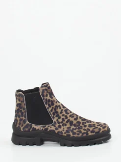 Semler – Chelsea Boots aus geprägtem Leder im Leoprint