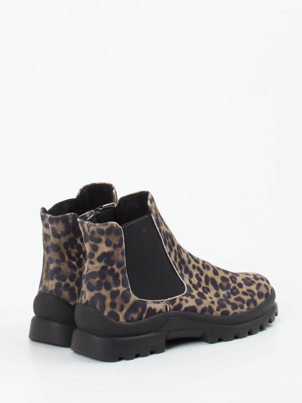 Semler – Chelsea Boots aus geprägtem Leder im Leoprint