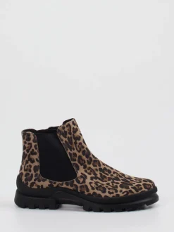Semler – Chelsea Boots aus geprägtem Leder sandbraun
