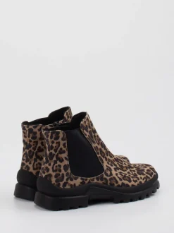 Semler – Chelsea Boots aus geprägtem Leder sandbraun