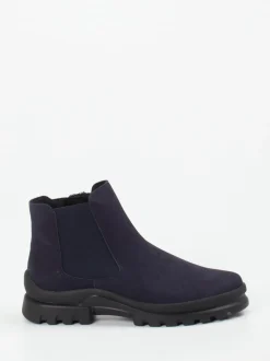 Semler – Chelsea Boots aus Nubukleder Dunkelblau