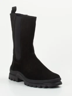 Semler – Chelsea-Stiefel aus Nubukleder schwarz