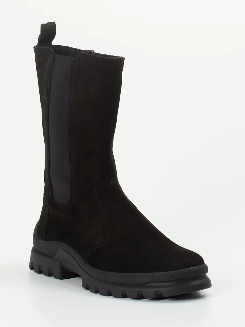 Semler – Chelsea-Stiefel aus Nubukleder schwarz