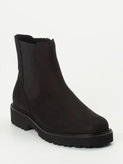 Semler – Chelsea-Stiefelette aus Nubukleder schwarz