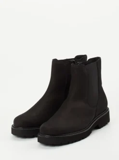 Semler – Chelsea-Stiefelette aus Nubukleder schwarz