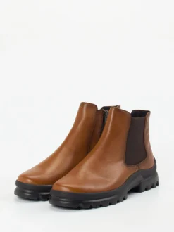 Semler – Chelsea-Stiefelette aus Kalbleder cognacbraun