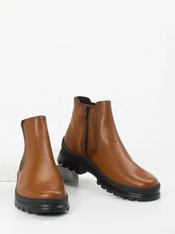 Semler – Chelsea-Stiefelette aus Kalbleder cognacbraun
